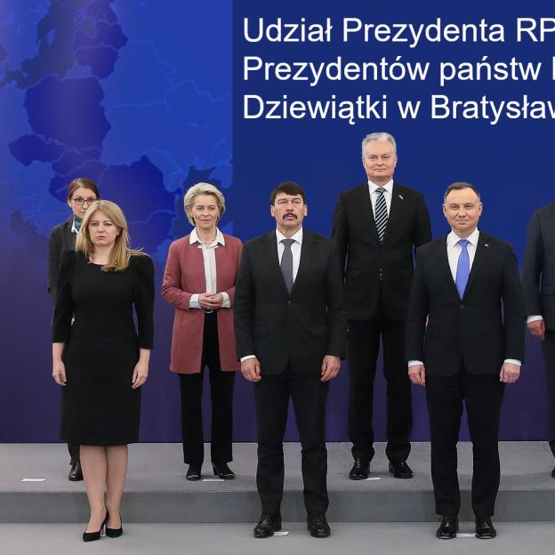 Udział Prezydenta RP w spotkaniu Prezydentów państw Bukaresztańskiej Dziewiątki w Bratysławie