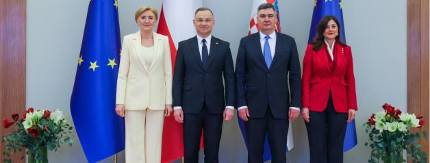Szczytu Inicjatywy Trójmorza w Warszawie oraz Szczytu NATO w Hadze – to główne tematy rozmów Prezydentów Polski i Chorwacji